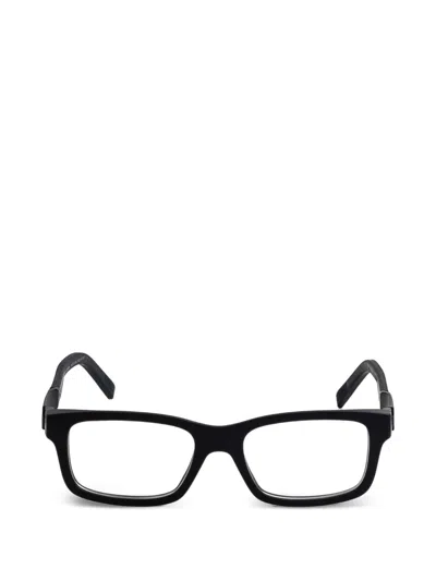 Tag Heuer Rectangle Frame Glasses In Black
