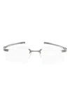 Tag Heuer Rectangle-frame Glasses In Grey