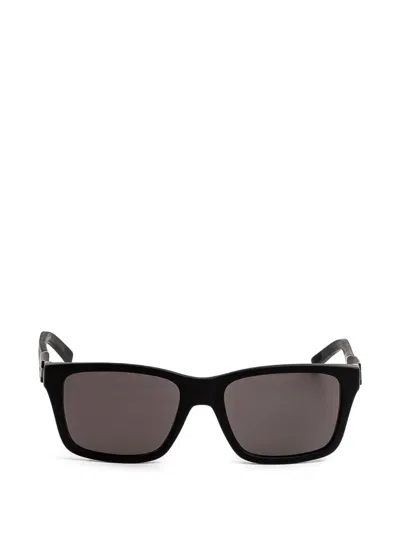 Tag Heuer Rectangle Frame Sunglasses In Black