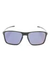 Tag Heuer Rectangle-frame Sunglasses In Black