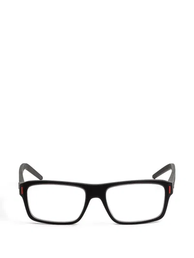 Tag Heuer Rectangle Glasses In Black
