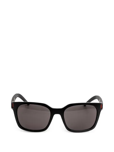 Tag Heuer Rectangle Sunglasses In Black