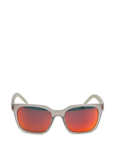 Tag Heuer Rectangle-frame Sunglasses In Gray