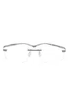 Tag Heuer Rectangle-frame Glasses In Grey
