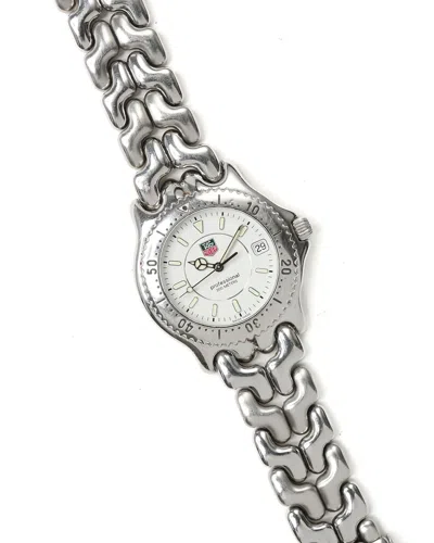 Pre-owned Tag Heuer S/el 38mm Watch In White