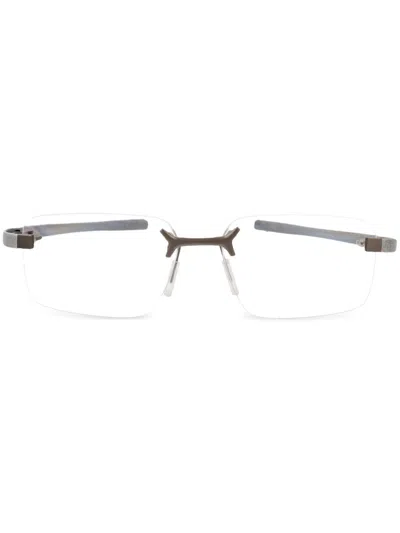 Tag Heuer Square-frame Glasses In 银色