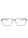 Tag Heuer Square-frame Glasses In Grey