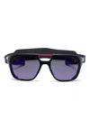 Tag Heuer Square-frame Sunglasses In Blue