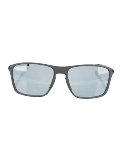 Pre-owned Tag Heuer Square Mirrored Sunglasses In Gray