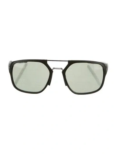 Pre-owned Tag Heuer Square Tinted Sunglasses In Green