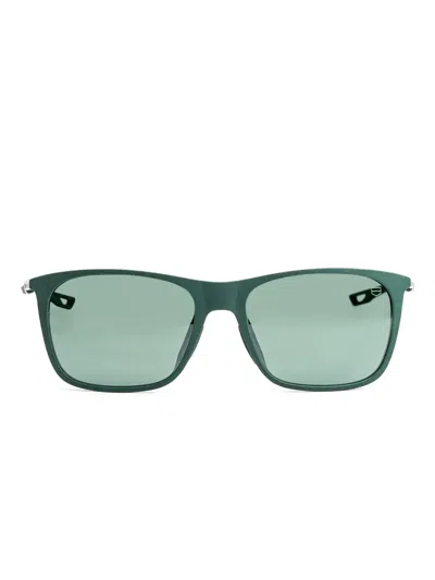 Tag Heuer Th40037i Rectangle-frame Sunglasses In Green