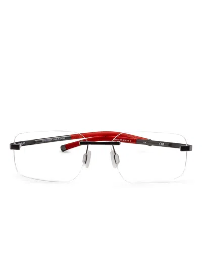 Tag Heuer Th50021u Rimless Glasses In Black