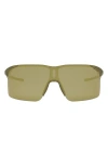 Tag Heuer Vingt Sept 132mm Mirrored Mask Sunglasses In Green