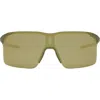 Tag Heuer Vingt Sept 132mm Mirrored Mask Sunglasses In Green