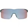 Tag Heuer Vingt Sept 132mm Polarized Mask Sunglasses In Matte Blue/brown Polarized