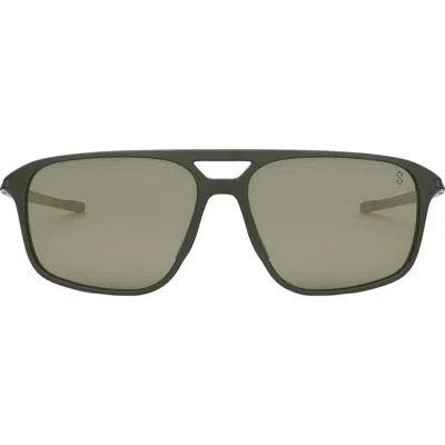 Tag Heuer Vingt Sept 59mm Geometric Sunglasses In Green