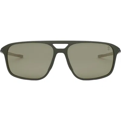 Tag Heuer Vingt Sept 59mm Geometric Sunglasses In Green