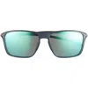 Tag Heuer Vingt Sept 59mm Rectangular Sport Sunglasses In Blue