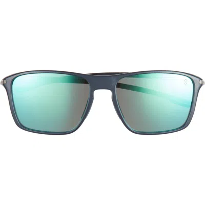 Tag Heuer Vingt Sept 59mm Rectangular Sport Sunglasses In Multi