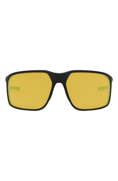 Tag Heuer Vingt Sept Xover 67mm Oversize Geometric Sunglasses In Black