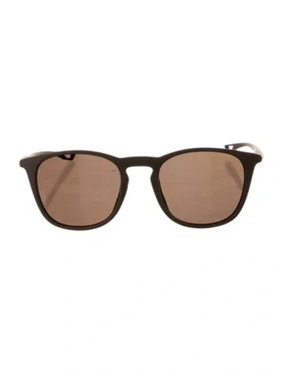 Pre-owned Tag Heuer Wayfarer Tinted Sunglasses In Brown