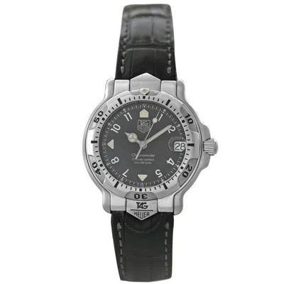 Tag Heuer Wh5215-k1 Black Dial Men's Watch 6000 Chronometer Wh5215-k1 Date Stainles In Metallic