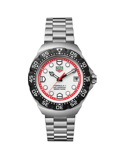 Tag Heuer Women's Formula 1 Stainless Steel Solargraph Watch/38mm In Silver