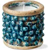 Tag Hobnail Citronella Candle Blue 12 Hour Burn Perfect For Summer In Blue