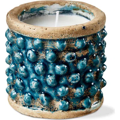 Tag Hobnail Citronella Candle Blue 12 Hour Burn Perfect For Summer