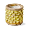 Tag Hobnail Citronella Candle Yellow Jar For Spring And Summer In Yellow