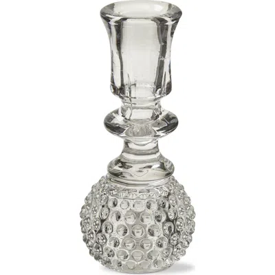 Tag Hobnail Glass Candle Holder For Tealights And Tapers Clear In Transparent