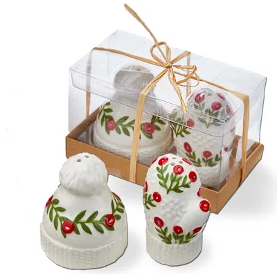 Tag Holiday Hat And Mitten Salt And Pepper Shakers Set In Multi