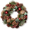 Tag Holiday Pinecone Wreath In Brown