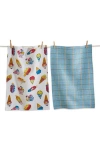 Tag Ice Cream Social Set Of 2 Assorted Kitchen Towels