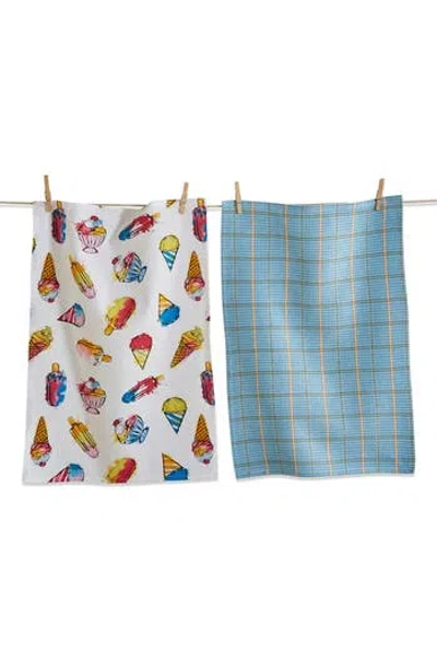 Tag Ice Cream Social Set Of 2 Assorted Kitchen Towels