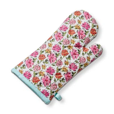 Tag In Bloom Oven Mitt Pink Cotton Everyday