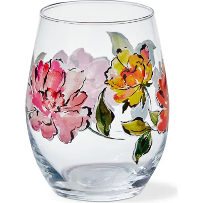 Tag In Bloom Stemless Wine Glasses Dishwasher Safe Drinkware In Multi