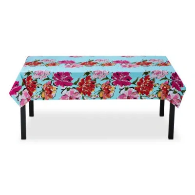 Tag In Bloom Tablecloth Multi Cotton Spring In Blue