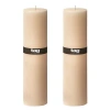 Tag Ivory Pillar Candle Unscented Drip-free Long Burning 175h In White