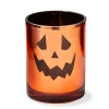 Tag Jack O'lantern Mercury Tealight Holder Halloween Decor In Orange