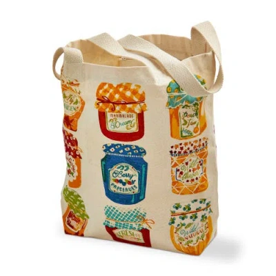 Tag Jam Jar Tote Multi Cotton Summer In Black