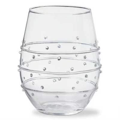 Tag Jensen Stemless Wine Glass Clear Borosilicate Glass 20 oz 3.7x3.7x4.72 In Transparent
