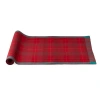 Tag Joyous Plaid Table Runner Red Multi Cotton Christmas Decor In Red