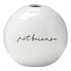 Tag Just Because White Ceramic Bud Vase Decorative Novelty In White