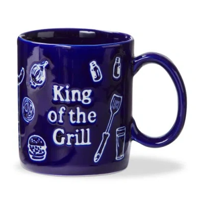 Tag King Of The Grill Mug Blue Stoneware Summer In Multi
