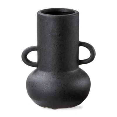 Tag Kuro Large Black Ceramic Decorative Vase Novelty Home Accent