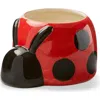 Tag Ladybug 4" Planter Red Multi Earthenware Spring In Red