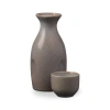 Tag Large Blush Saki Set Ceramic Beverage Serving Set For Bar In Gray