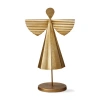 Tag Large Gold Metal Angel Sculpture For Holiday Decor In Gold