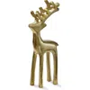 Tag Large Gold Reindeer Silhouette Decorative Sculpture Holiday In Gold